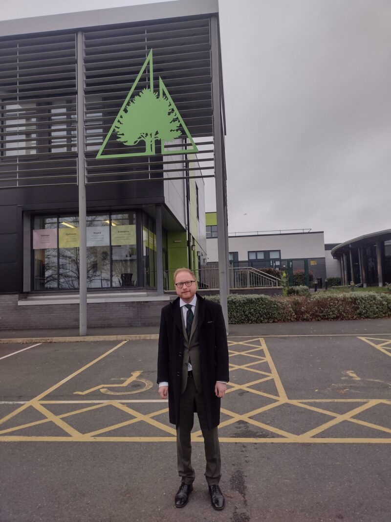Jonathan Davies MP at Allestree Woodlands School