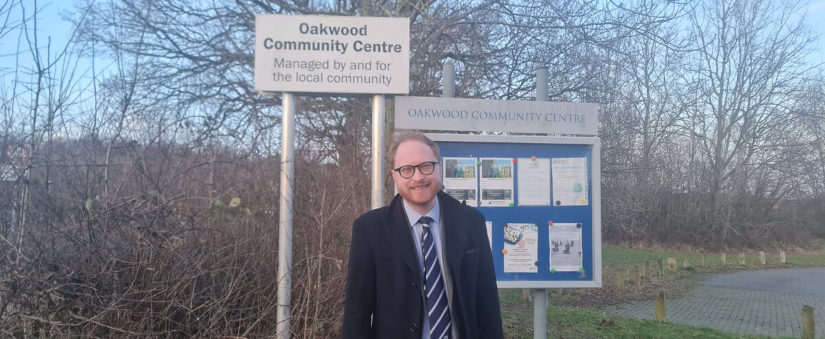 Jonathan Davies MP in Oakwood.