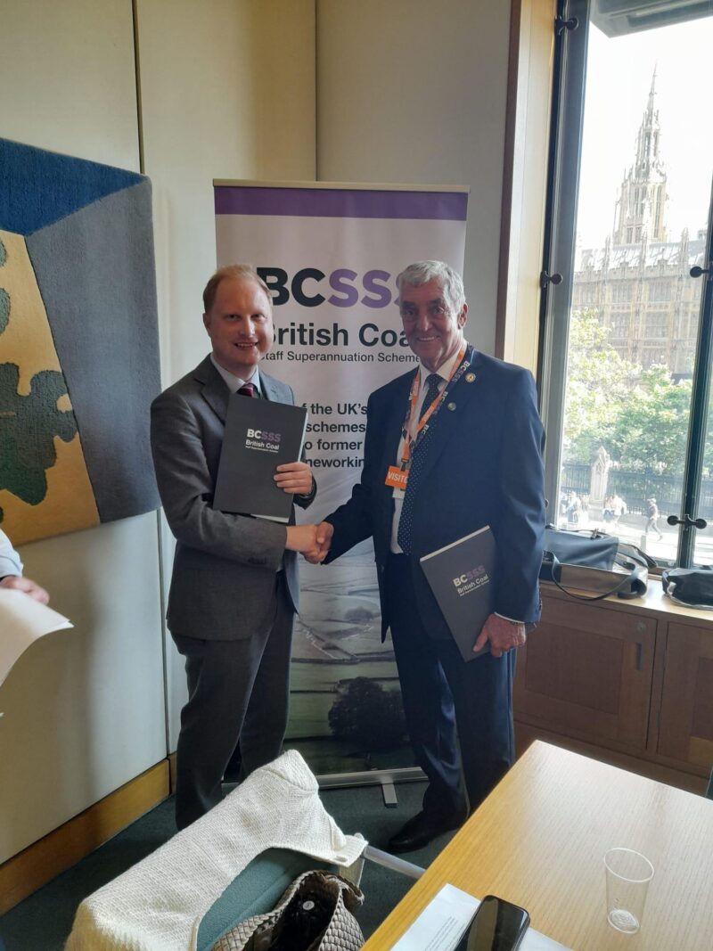 Jonathan Davies MP and a BCSSS Trustee