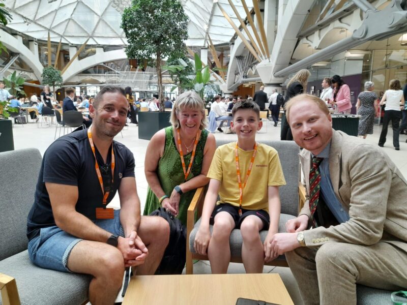 Jonathan Davies MP with Mid Derbyshire residents from climate lobby.