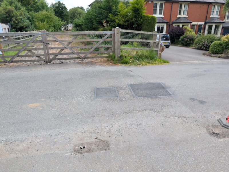 Reported pothole on The Town in Little Eaton filled in.
