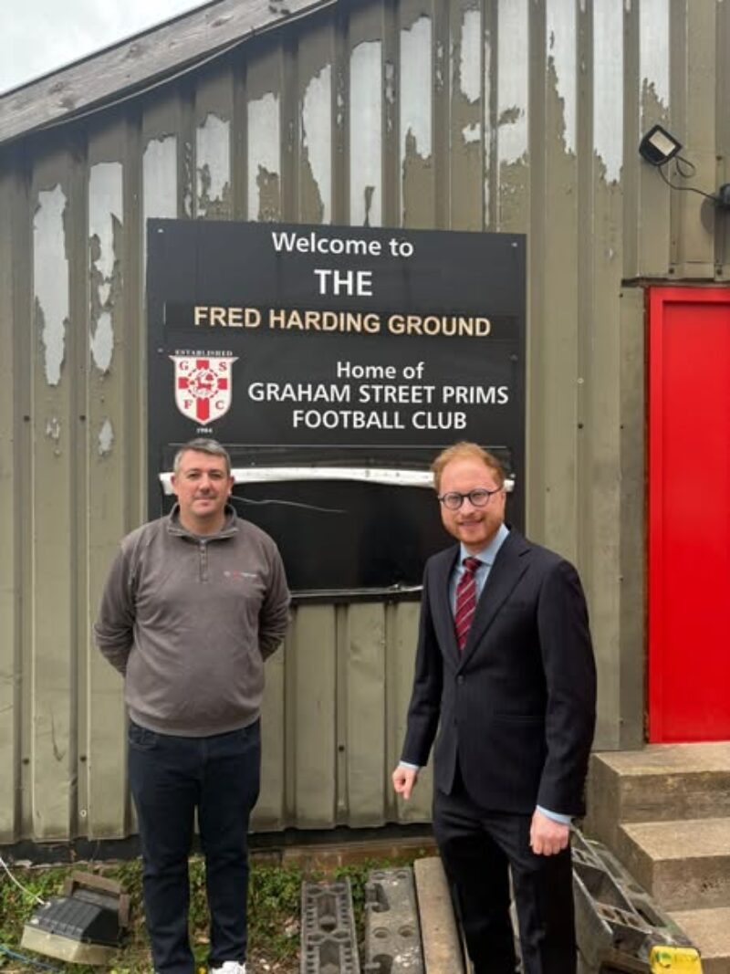 Jonathan at Graham Street Football Club.