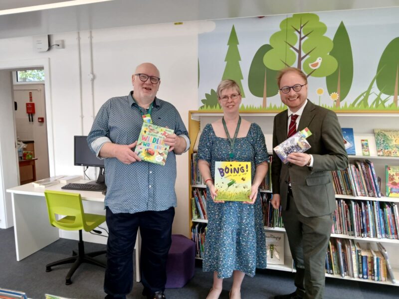 Jonathan Davies MP at Spondon Library reopening.