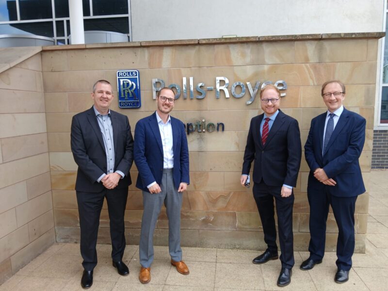 Jonathan Davies at Rolls-Royce Raynesway site.