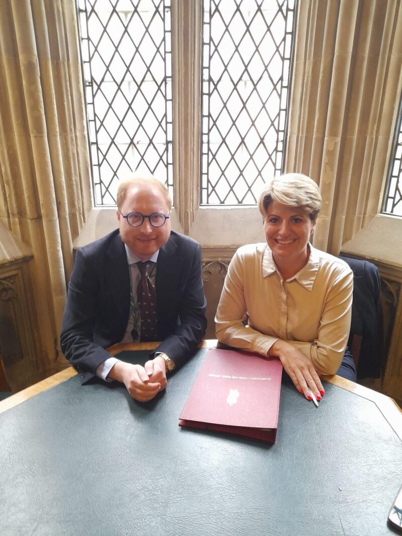 Jonathan Davies MP and Emma Hardy MP, Minister for Water and Flooding.