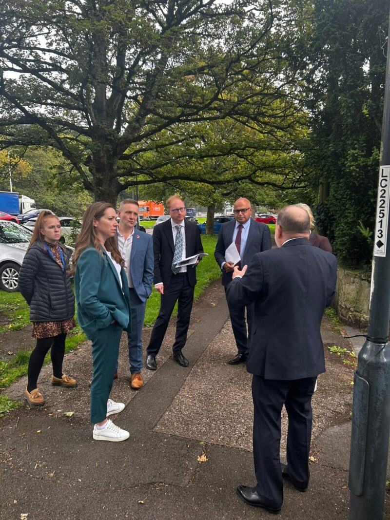 Jonathan Davies MP, Catherine Atkinson MP, and Baggy Shanker MP meeting National Highways.